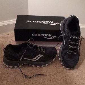 Saucony Trail Runners  - size 7 - worn ONCE!